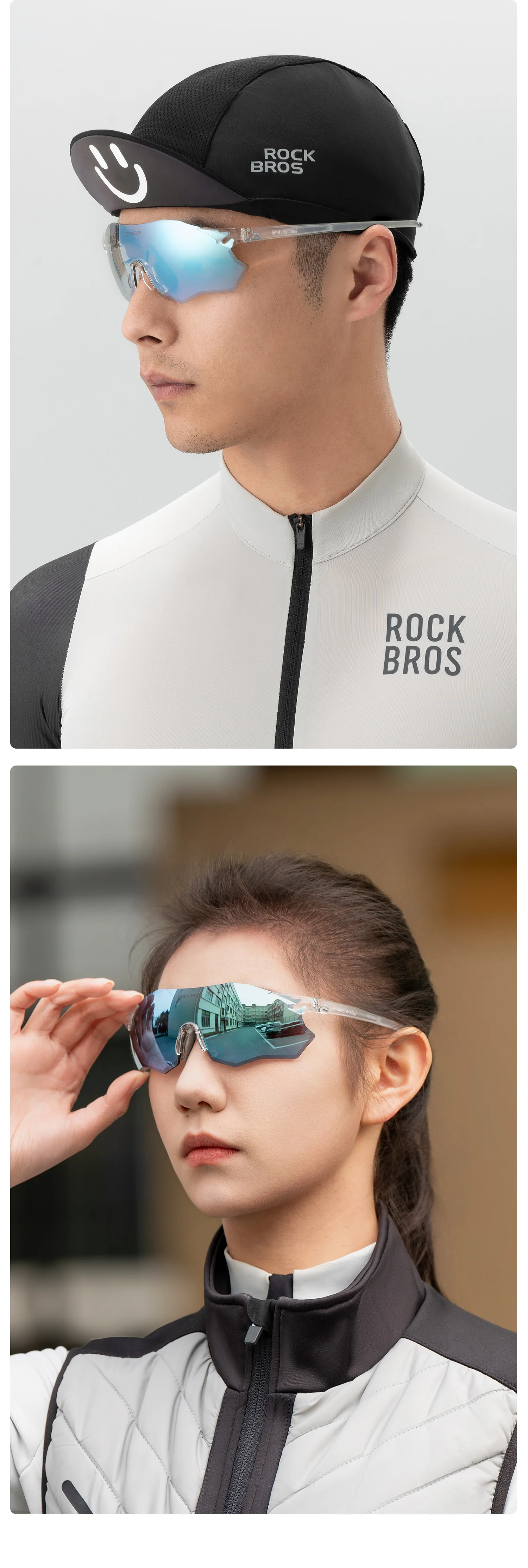 ROCKBROS Local Shipping Cycling Glasses Polarized Glasses or Photochromic Glasses UV400+ Light Windproof Sports Running Glasses