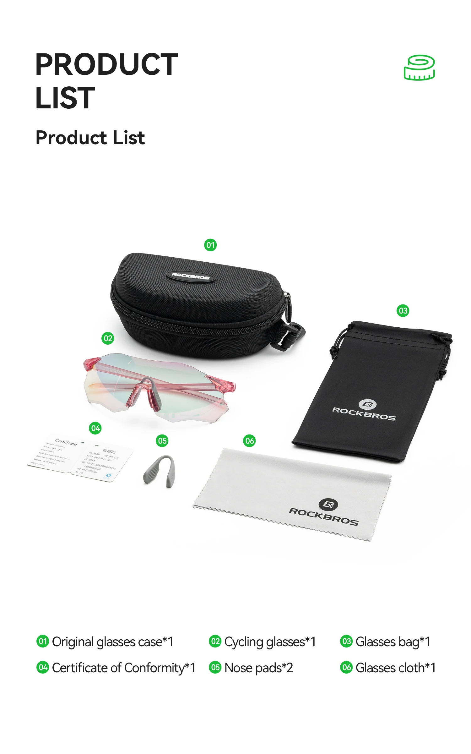 ROCKBROS Local Shipping Cycling Glasses Polarized Glasses or Photochromic Glasses UV400+ Light Windproof Sports Running Glasses