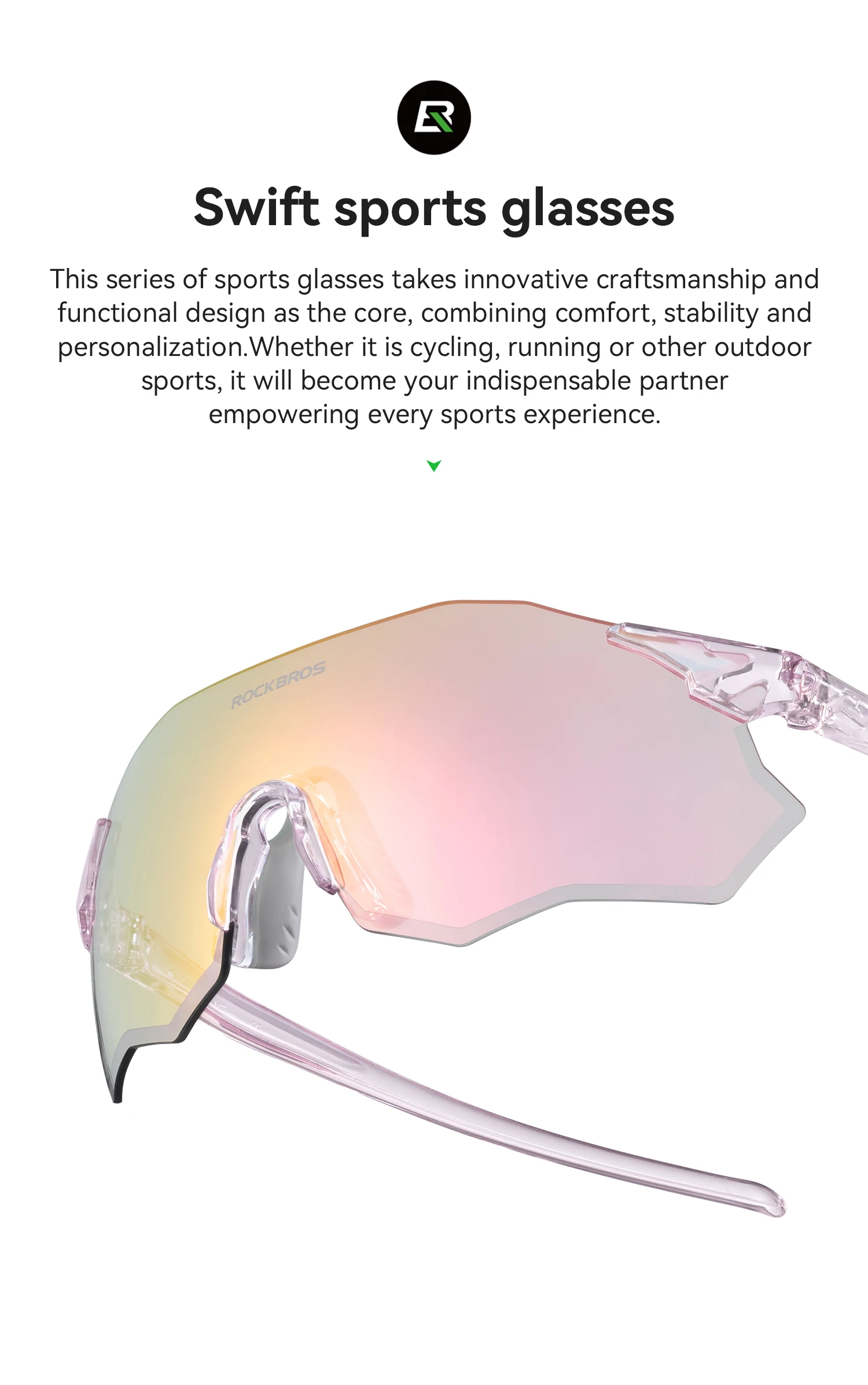 ROCKBROS Local Shipping Cycling Glasses Polarized Glasses or Photochromic Glasses UV400+ Light Windproof Sports Running Glasses