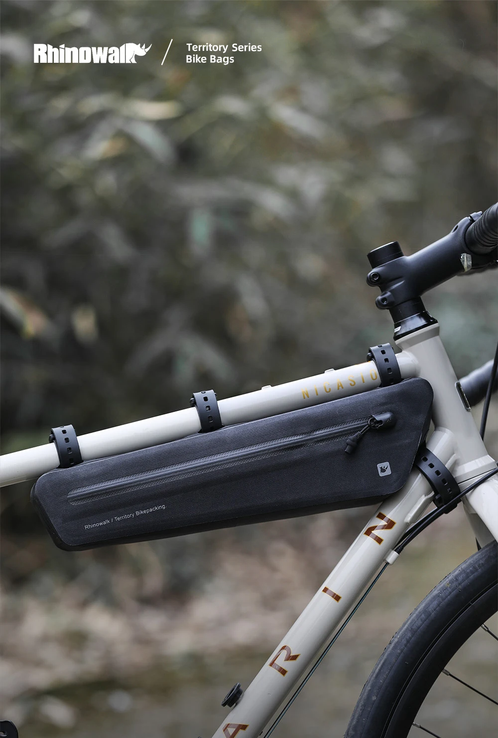 Rhinowalk Bike Triangle Under Tube Bag Waterproof Crossbeam Frame Package Storage Bicycle Accessories For Mtb Cycling