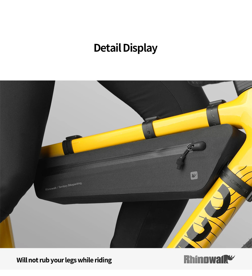 Rhinowalk Bike Triangle Under Tube Bag Waterproof Crossbeam Frame Package Storage Bicycle Accessories For Mtb Cycling