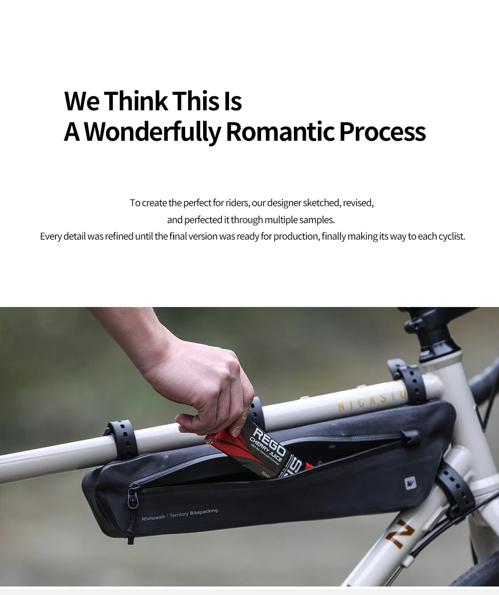Rhinowalk Bike Triangle Under Tube Bag Waterproof Crossbeam Frame Package Storage Bicycle Accessories For Mtb Cycling