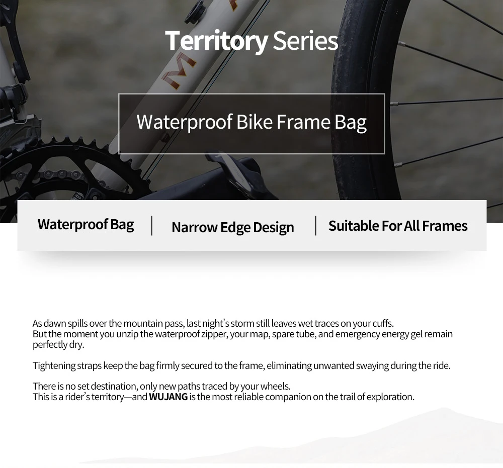Rhinowalk Bike Triangle Under Tube Bag Waterproof Crossbeam Frame Package Storage Bicycle Accessories For Mtb Cycling