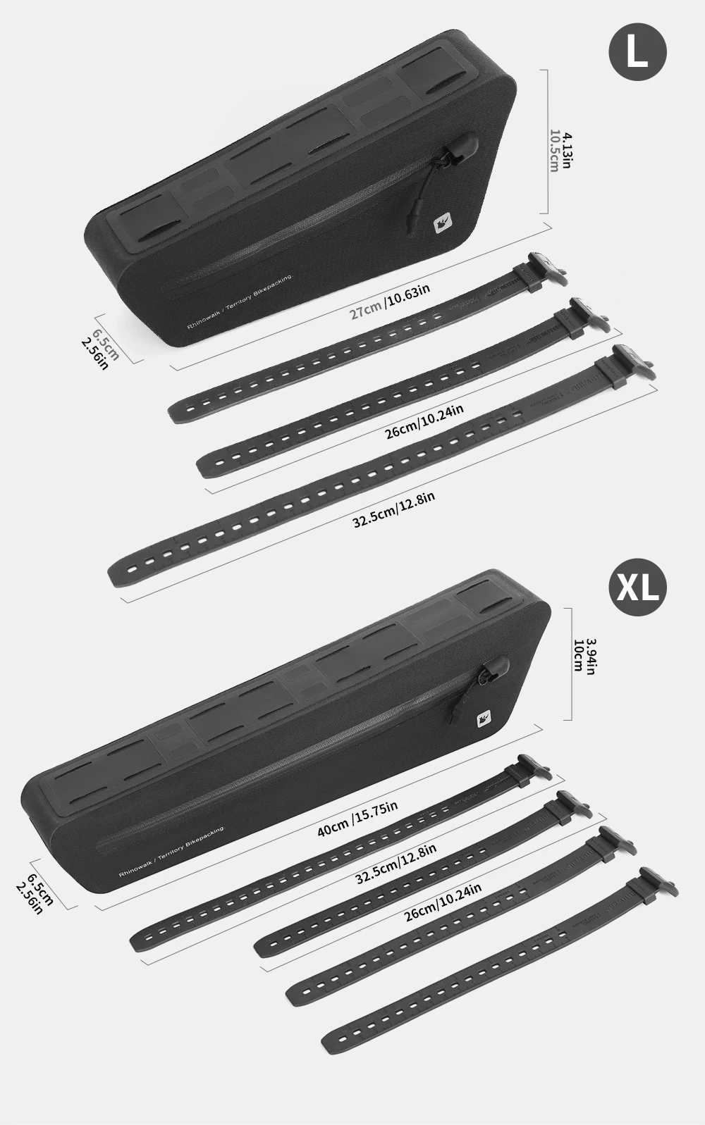 Rhinowalk Bike Triangle Under Tube Bag Waterproof Crossbeam Frame Package Storage Bicycle Accessories For Mtb Cycling