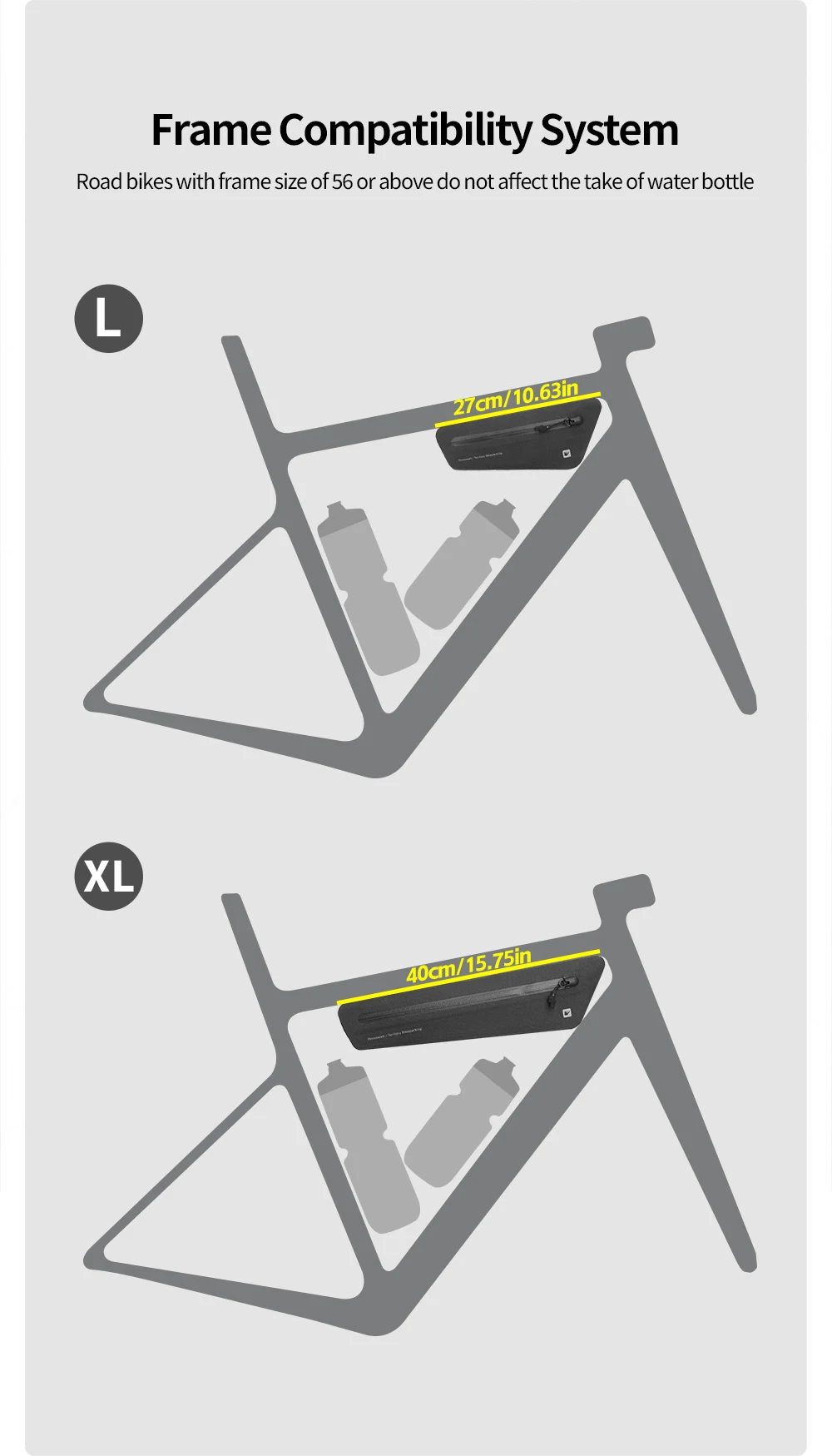 Rhinowalk Bike Triangle Under Tube Bag Waterproof Crossbeam Frame Package Storage Bicycle Accessories For Mtb Cycling