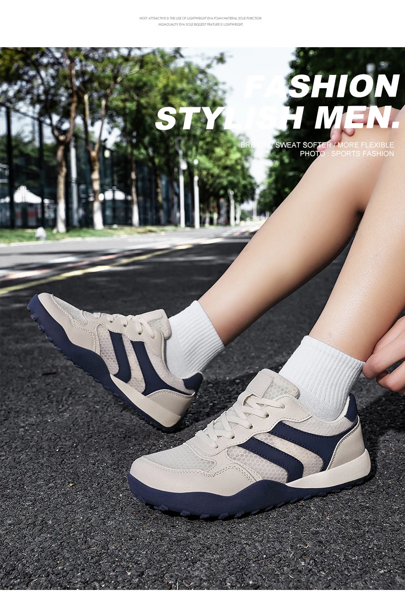 Wide-Toe Shoes, Summer Breathable Mesh Sports Shoes, Suitable for Both Men and Women as Outdoor Travel Shoes