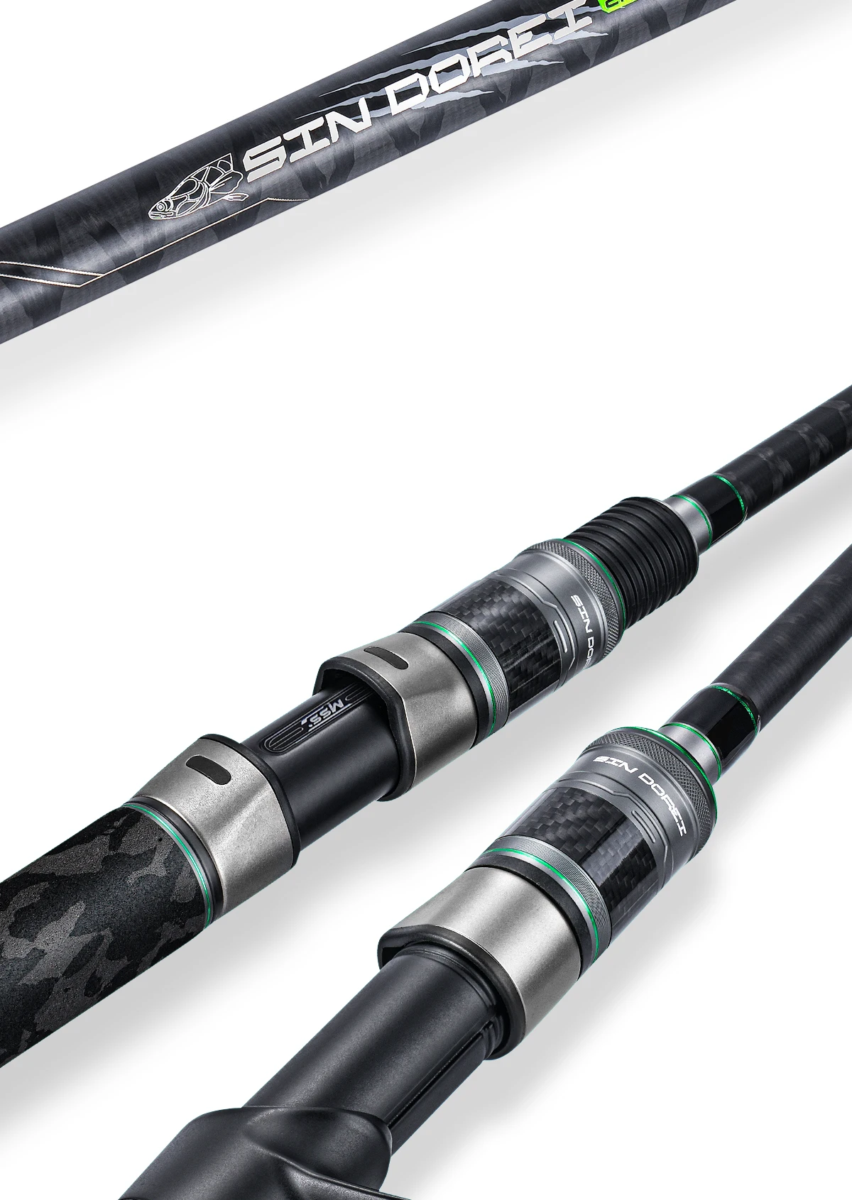 [From Poland] HANDING SINDOREI Fishing Rod 260g Lure Weight H/XH/XXH Fast Action Fishing Rods for Pike Snakehead Rods 2.13-2.69M