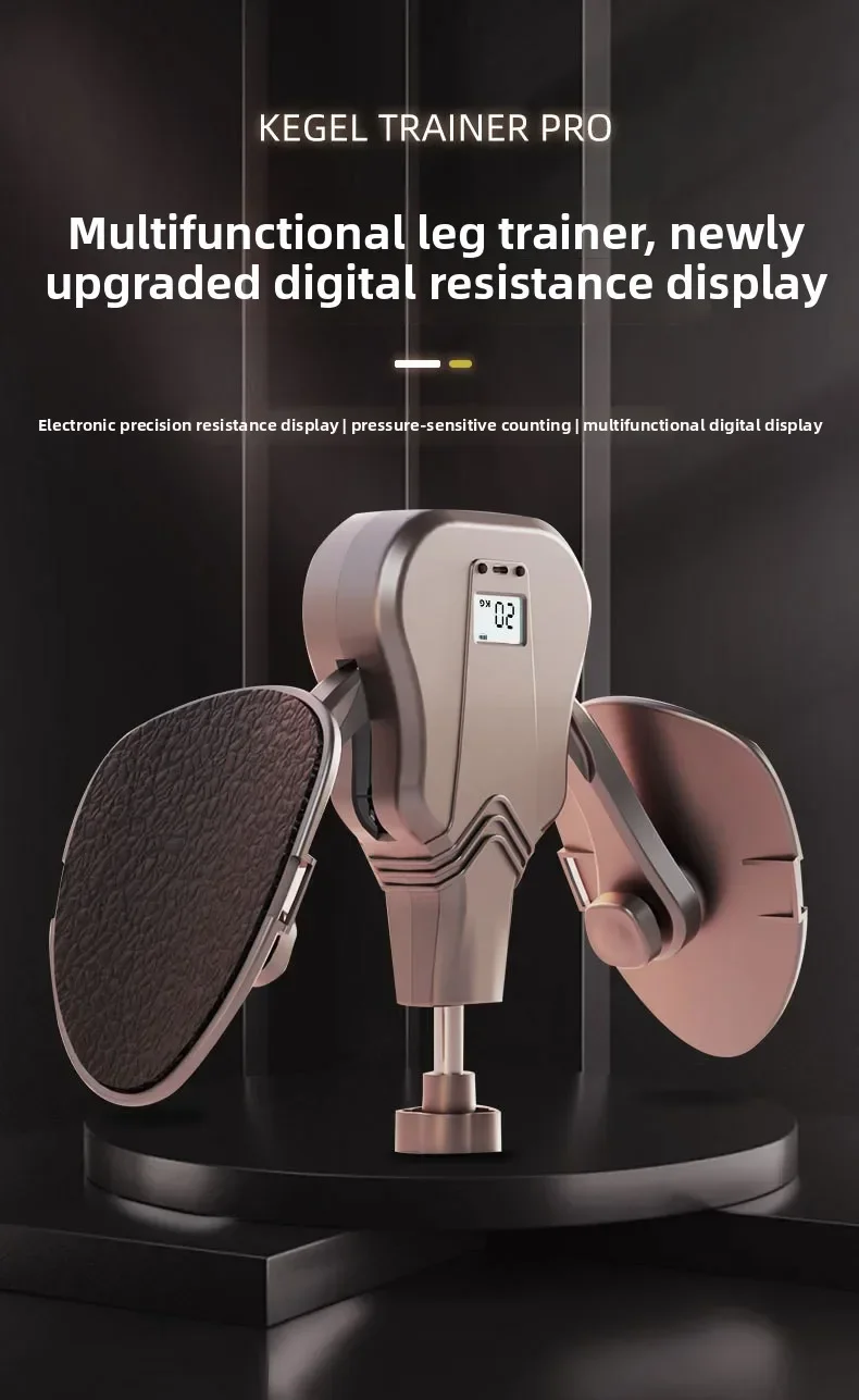 High Resistance 60KG Kegel Trainer Visible Resistance Pelvic Floor Exerciser Thigh Leg Tightening Home Fitness Workout Device