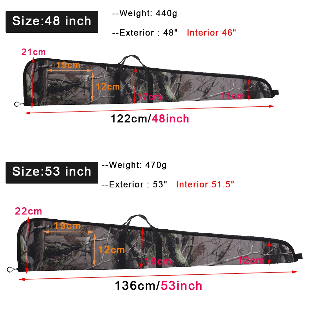 Kylebooker Soft Shotgun Case Rifle Cases for Non-Scoped Rifles