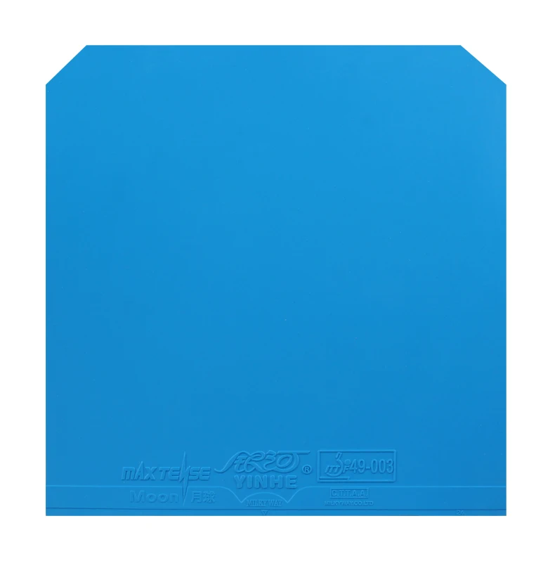 YINHE MOON 12 Green Blue Table Tennis Rubber Sheet Pips-In Non-sticky Ping Pong Rubber ITTF Approved Soft/Hard Free Boosting