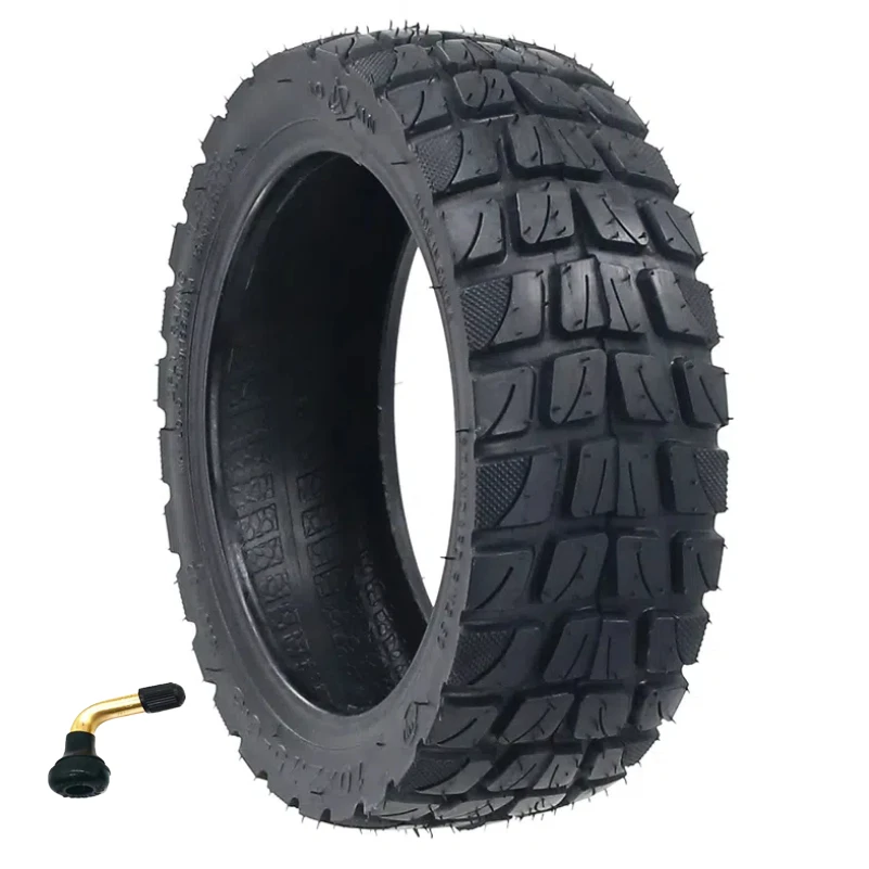 10x2.75-6.5 Tubeless Tire for KuKirin G2 G3 A1 Electric Scooter, High Compatibility Vacuum Tire with Curved Air Nozzle