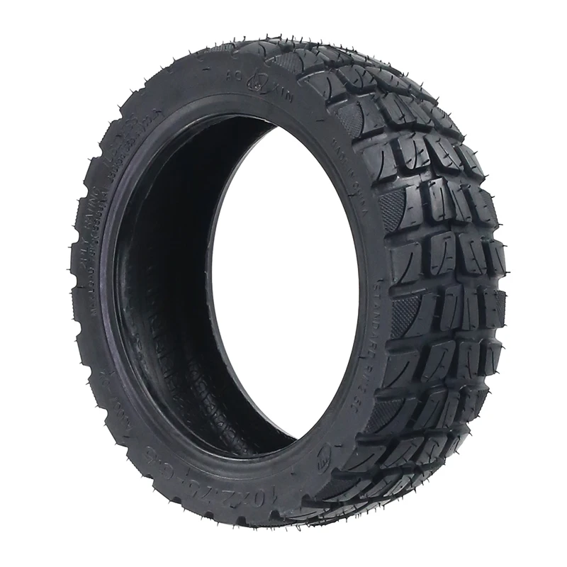 10x2.75-6.5 Tubeless Tire for KuKirin G2 G3 A1 Electric Scooter, High Compatibility Vacuum Tire with Curved Air Nozzle