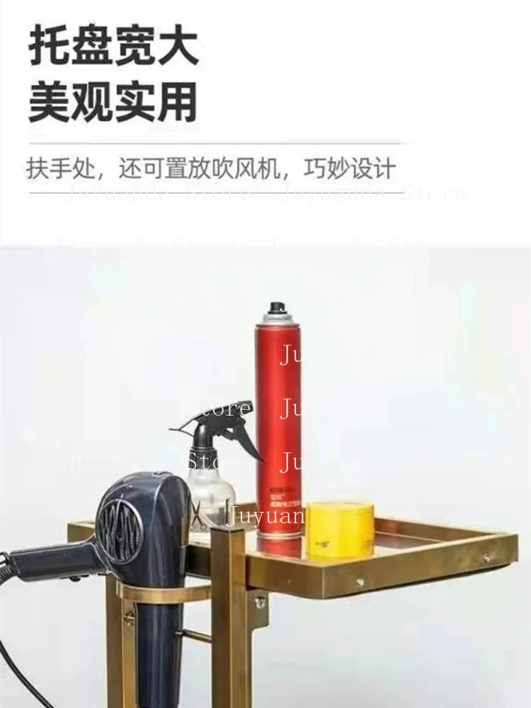 Beauty Salon Trolley Barber Shop Trolley Hair Salon Dedicated Stainless Steel Foldable Trolley Hair Salon Tool