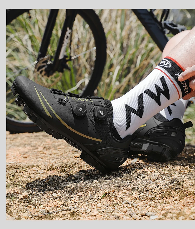 Unisex Cycling Shoes Breathable SPD Road Cycling Shoes Professional MTB Mountain Cycling Shoes Lockless Training Cycling Shoes