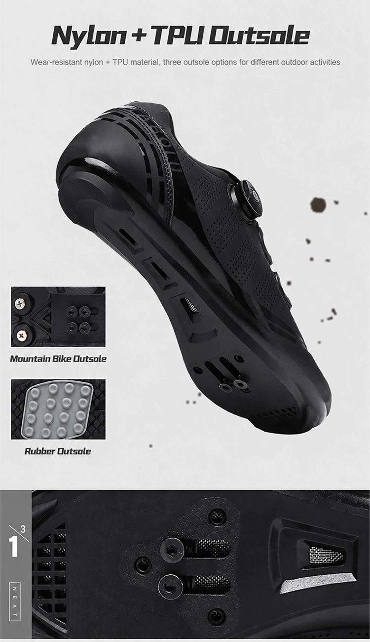 Unisex Cycling Shoes Breathable SPD Road Cycling Shoes Professional MTB Mountain Cycling Shoes Lockless Training Cycling Shoes