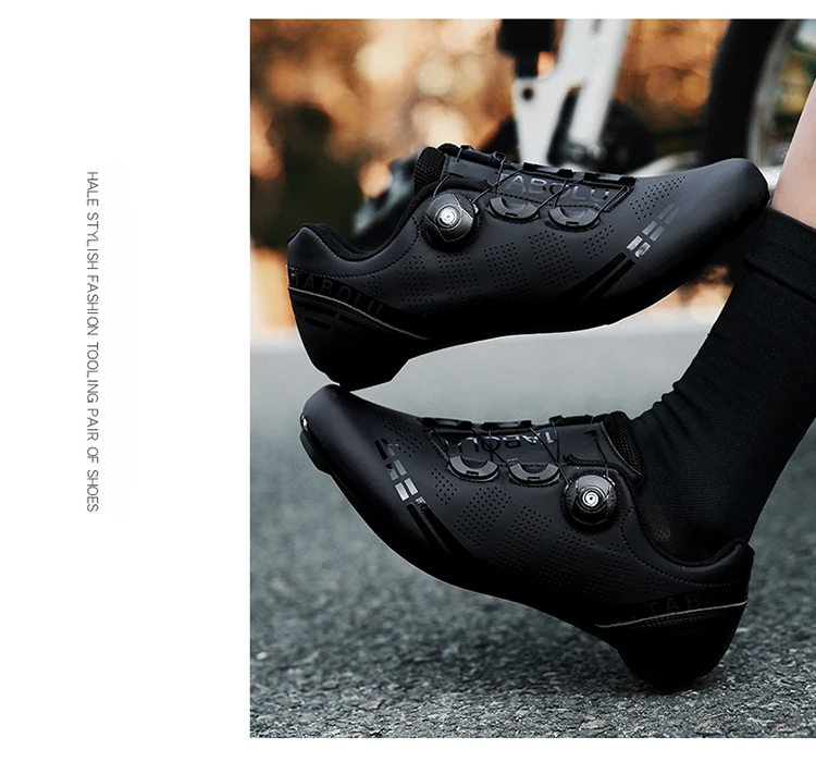 Unisex Cycling Shoes Breathable SPD Road Cycling Shoes Professional MTB Mountain Cycling Shoes Lockless Training Cycling Shoes
