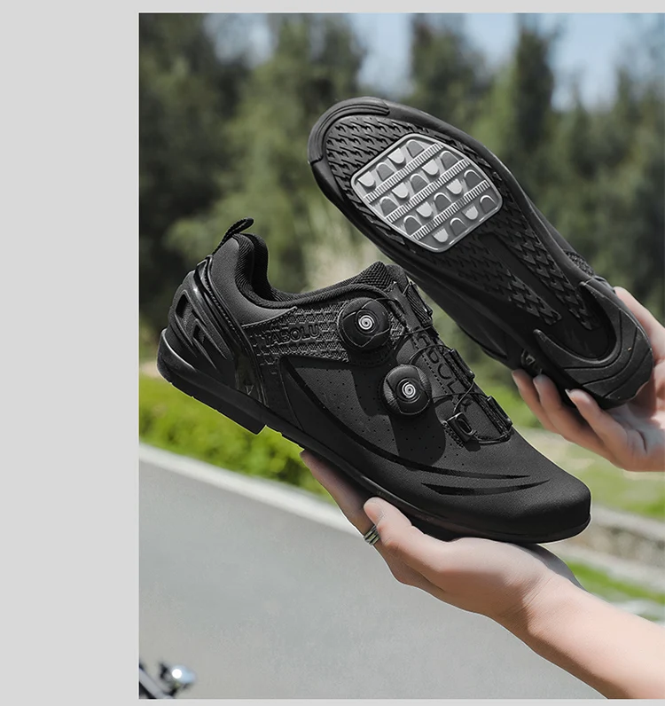 Unisex Cycling Shoes Breathable SPD Road Cycling Shoes Professional MTB Mountain Cycling Shoes Lockless Training Cycling Shoes