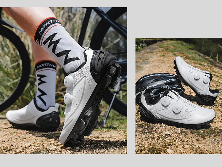 Unisex Cycling Shoes Breathable SPD Road Cycling Shoes Professional MTB Mountain Cycling Shoes Lockless Training Cycling Shoes