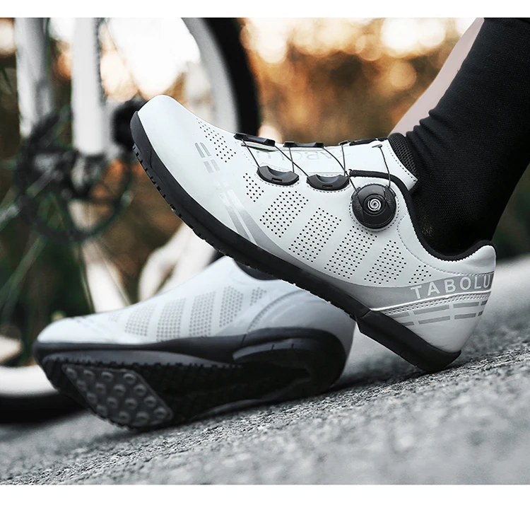 Unisex Cycling Shoes Breathable SPD Road Cycling Shoes Professional MTB Mountain Cycling Shoes Lockless Training Cycling Shoes