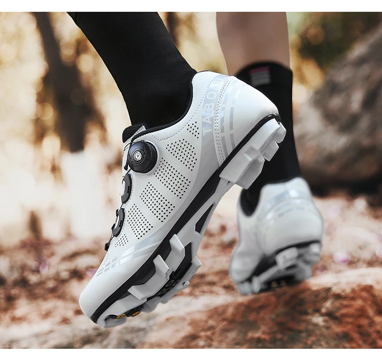 Unisex Cycling Shoes Breathable SPD Road Cycling Shoes Professional MTB Mountain Cycling Shoes Lockless Training Cycling Shoes
