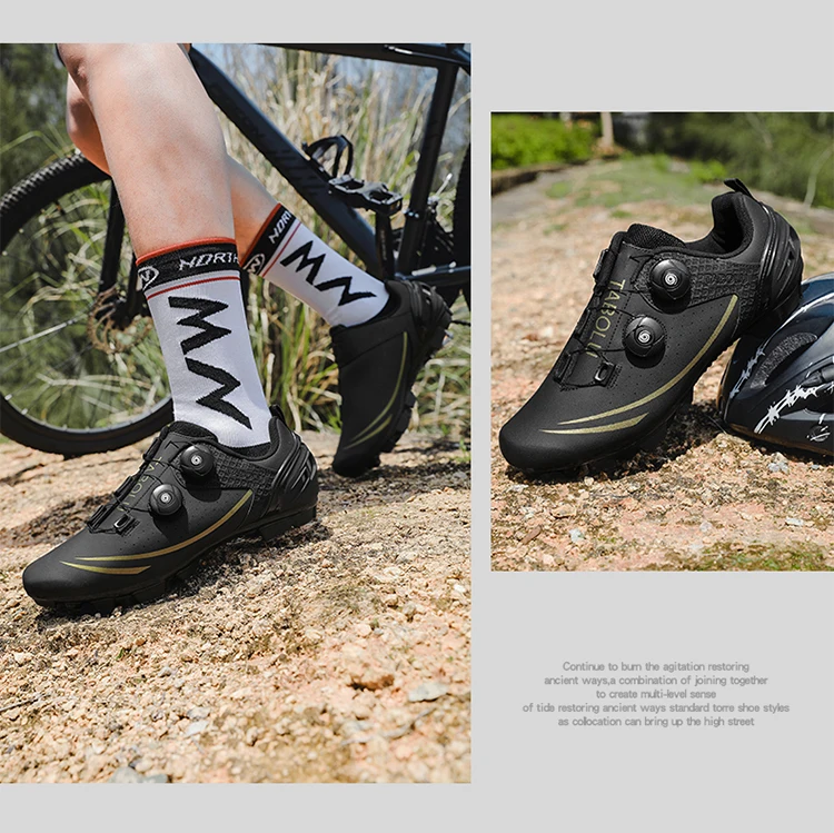 Unisex Cycling Shoes Breathable SPD Road Cycling Shoes Professional MTB Mountain Cycling Shoes Lockless Training Cycling Shoes