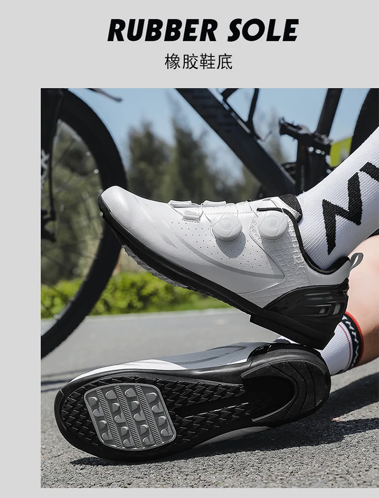 Unisex Cycling Shoes Breathable SPD Road Cycling Shoes Professional MTB Mountain Cycling Shoes Lockless Training Cycling Shoes