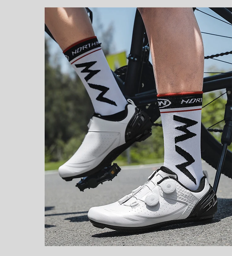 Unisex Cycling Shoes Breathable SPD Road Cycling Shoes Professional MTB Mountain Cycling Shoes Lockless Training Cycling Shoes