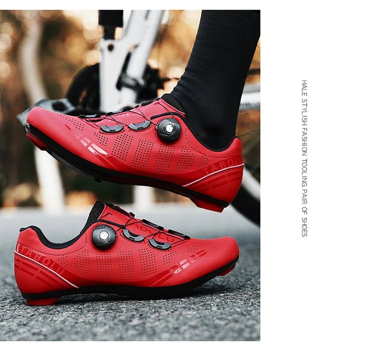 Unisex Cycling Shoes Breathable SPD Road Cycling Shoes Professional MTB Mountain Cycling Shoes Lockless Training Cycling Shoes