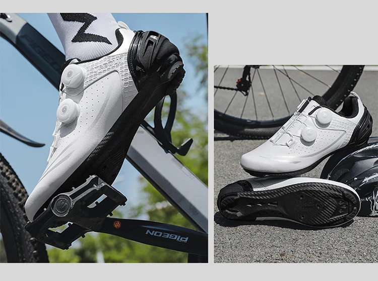 Unisex Cycling Shoes Breathable SPD Road Cycling Shoes Professional MTB Mountain Cycling Shoes Lockless Training Cycling Shoes