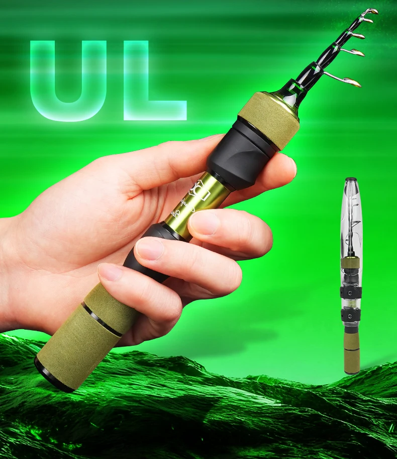 Cadence Elves Ultralight Telescopic Fishing Rod 77g 23.5cm 3kg Test Curve Lightweight Portable Fishing Gear
