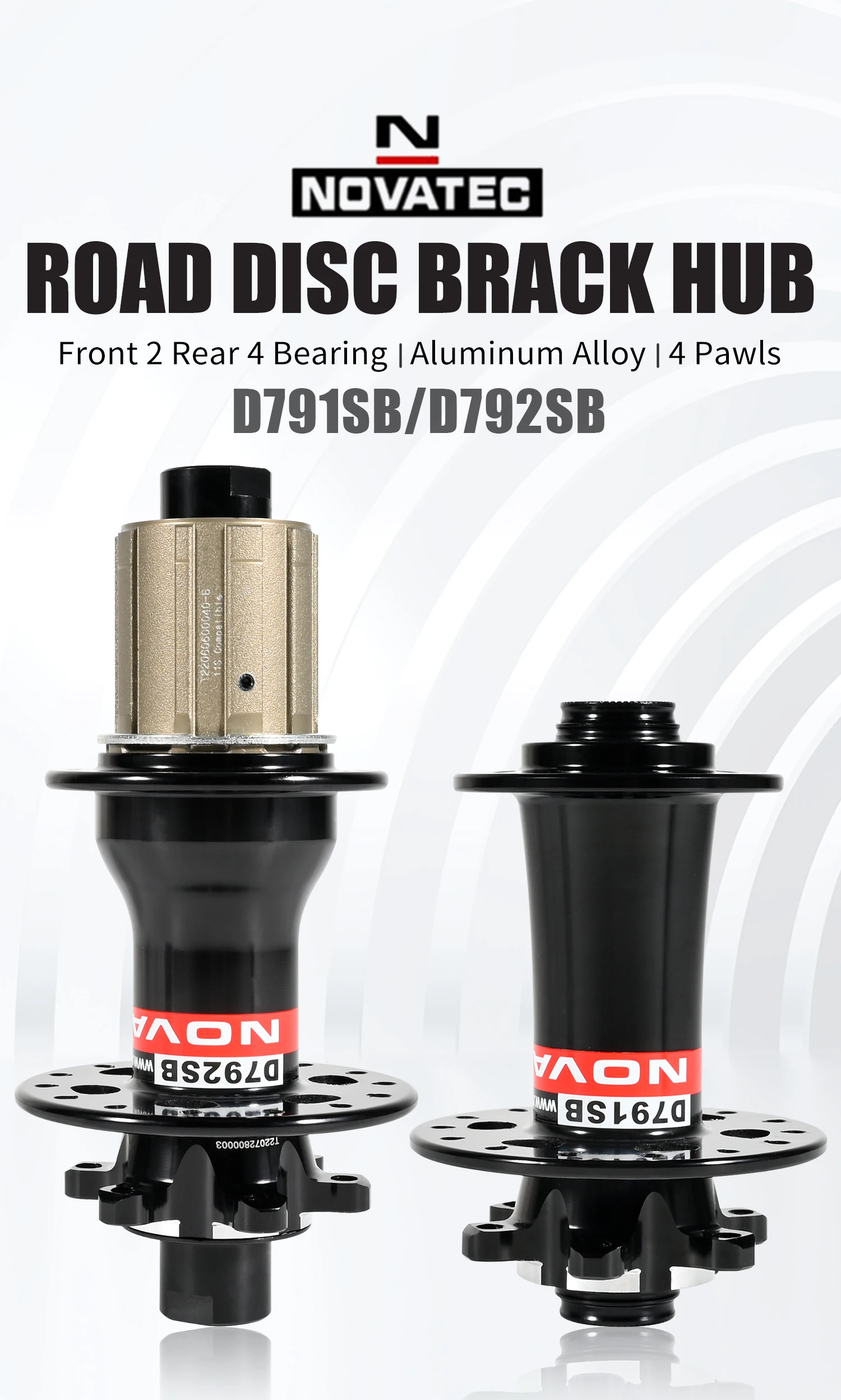 Novatec D791SB D792SB MTB Road Bicycle Disc Brake Hubs 100x12 142x12 100x9 135x10 6-Bolt 24/28/32H Center Lock QR 8 9 10 11S
