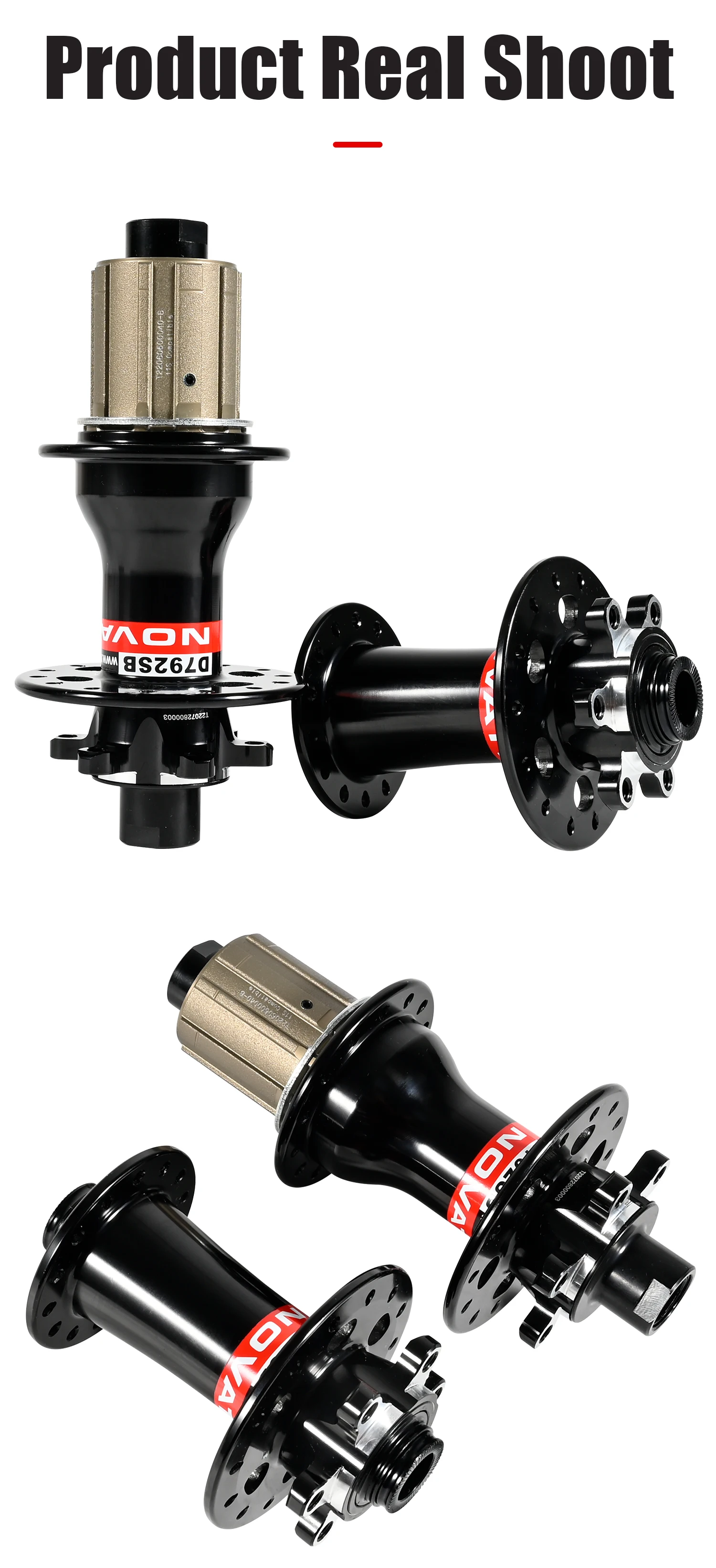 Novatec D791SB D792SB MTB Road Bicycle Disc Brake Hubs 100x12 142x12 100x9 135x10 6-Bolt 24/28/32H Center Lock QR 8 9 10 11S