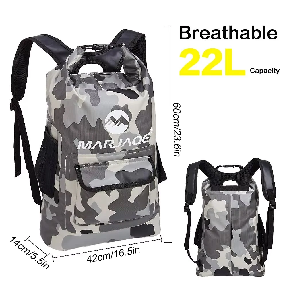 1PCS Floating Waterproof Dry Bag - Lightweight & Waterproof Bags Backpack for Kayaking, Camping,Paddle Boarding & Roll-Top Closu