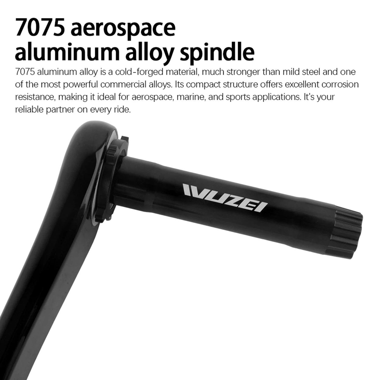 WUZEI Carbon Fiber MTB Crank 3 Bolts Direct Mount Mountain Bicycle Sprocket 165 170 175mm Bike Crank Arm 24mm AL7075 Axle