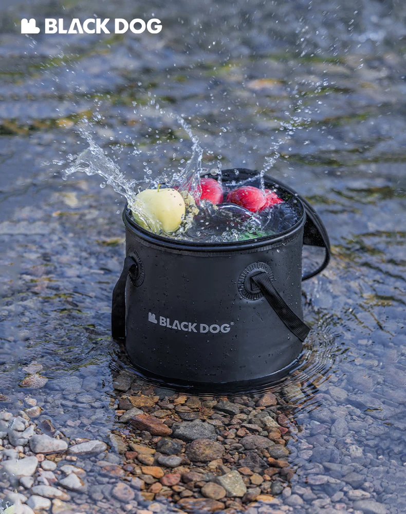 BLACKDOG Collapsible Water Bucket, Portable Foldable Camping Water Container Large Capacity 20L, Food Grade for Hiking Fishing