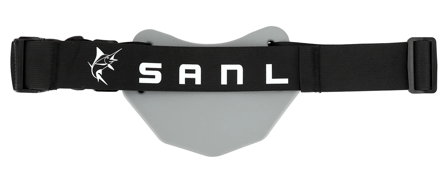 SANLIKE Fishing Belt Rod Holder,360 °Adjustable Fishing Fighting Waist Belt with EVA Padded Plastic Material Fishing Belt
