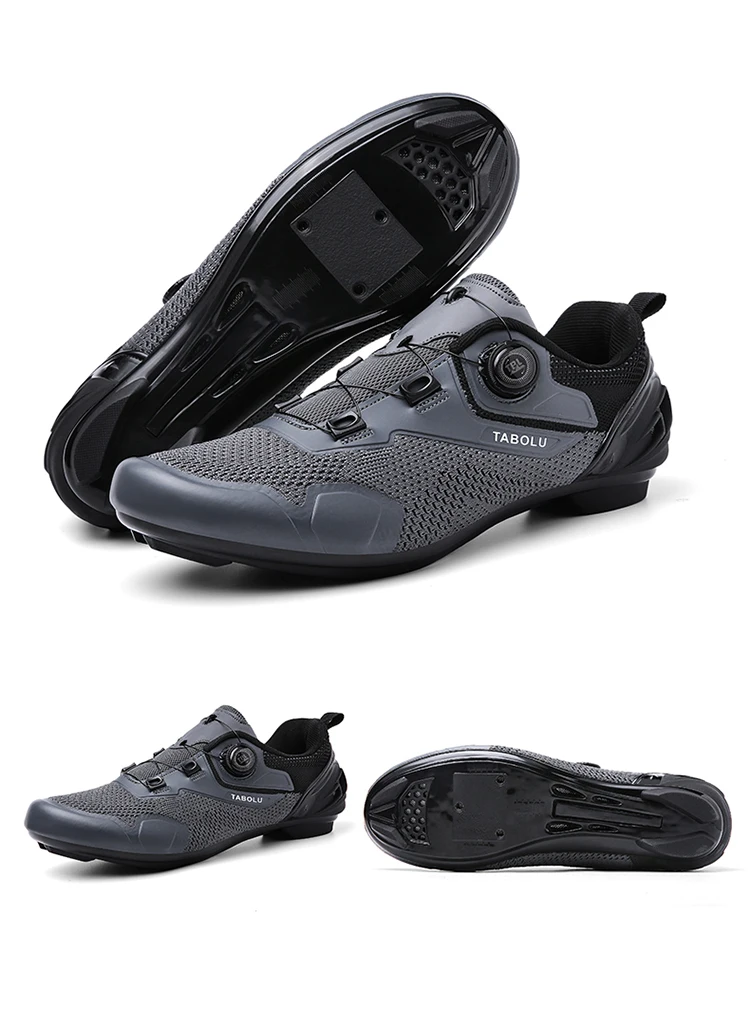 Men's Cycling Shoes Professional MTB Mountain Bike Shoes Knitted Breathable SPD Road Lock Shoes Ladies SPD Cleats Cycling Shoes