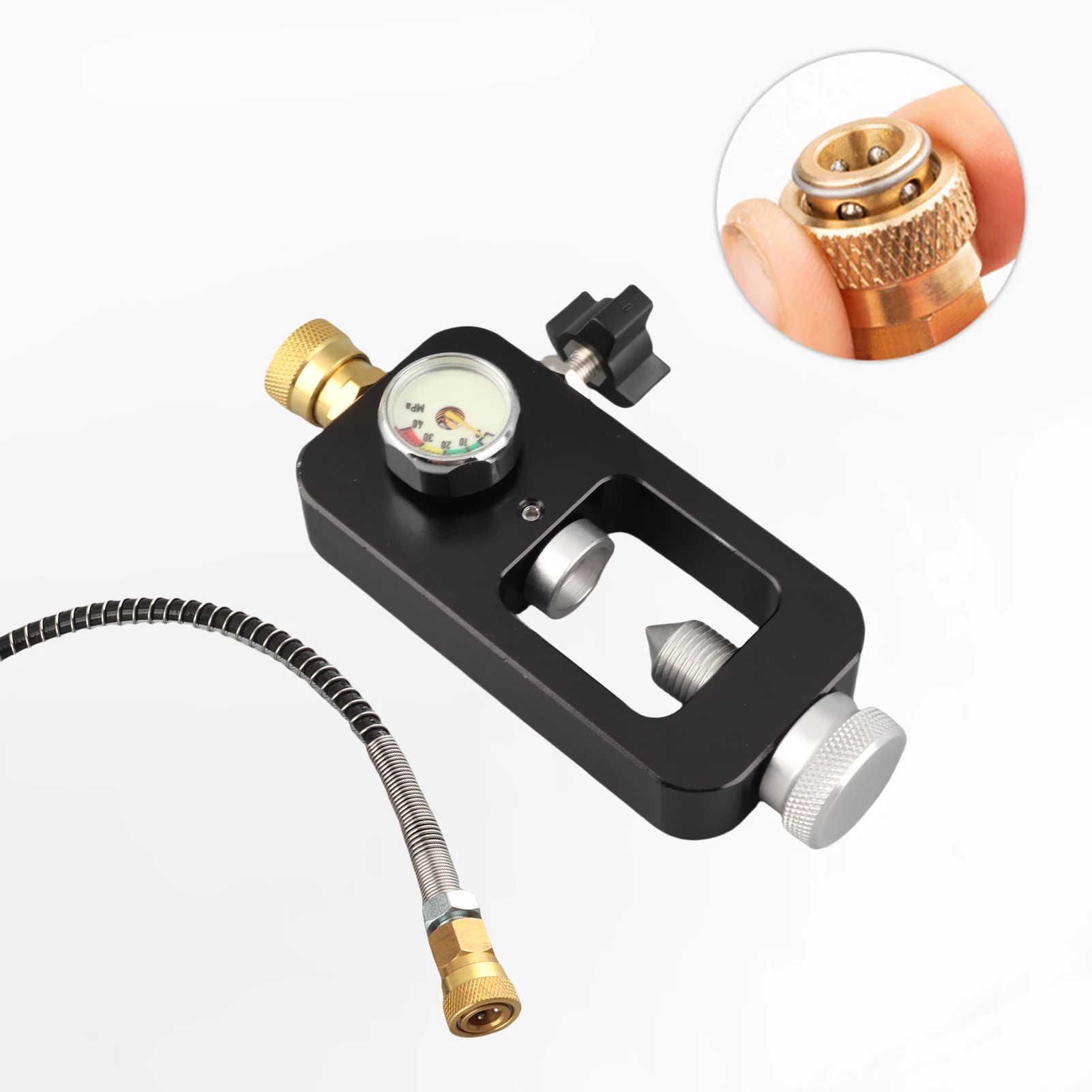 Outdoor Easy Install Scubas Diving Tanks Refill Adapter Set Oxygen Cylinder Adapter Practical Outdoor Diving Accessory