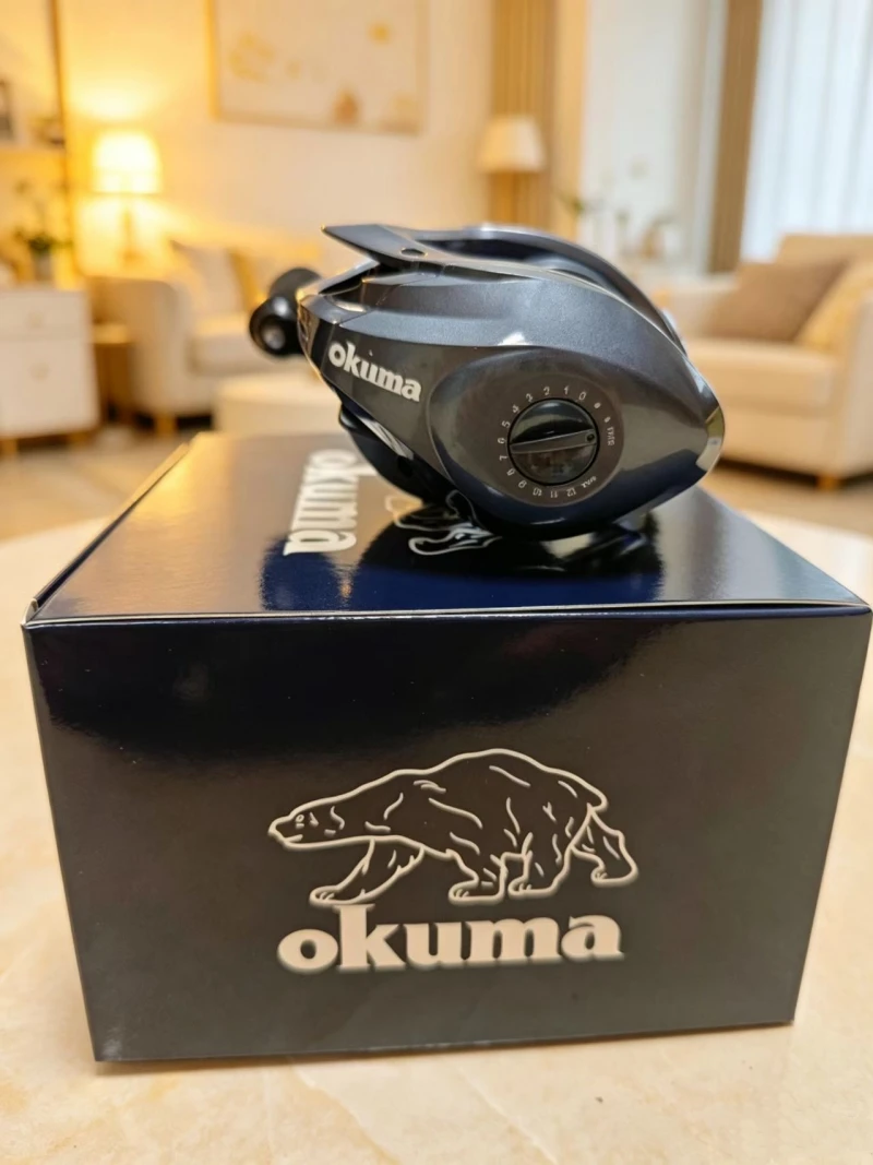 OKUMA Baitcasting Reel 7.2:1 8KG Max Drag Metal Wire Cup Fishing Reel For Bass in Ocean Environment Casting Reel Accessories