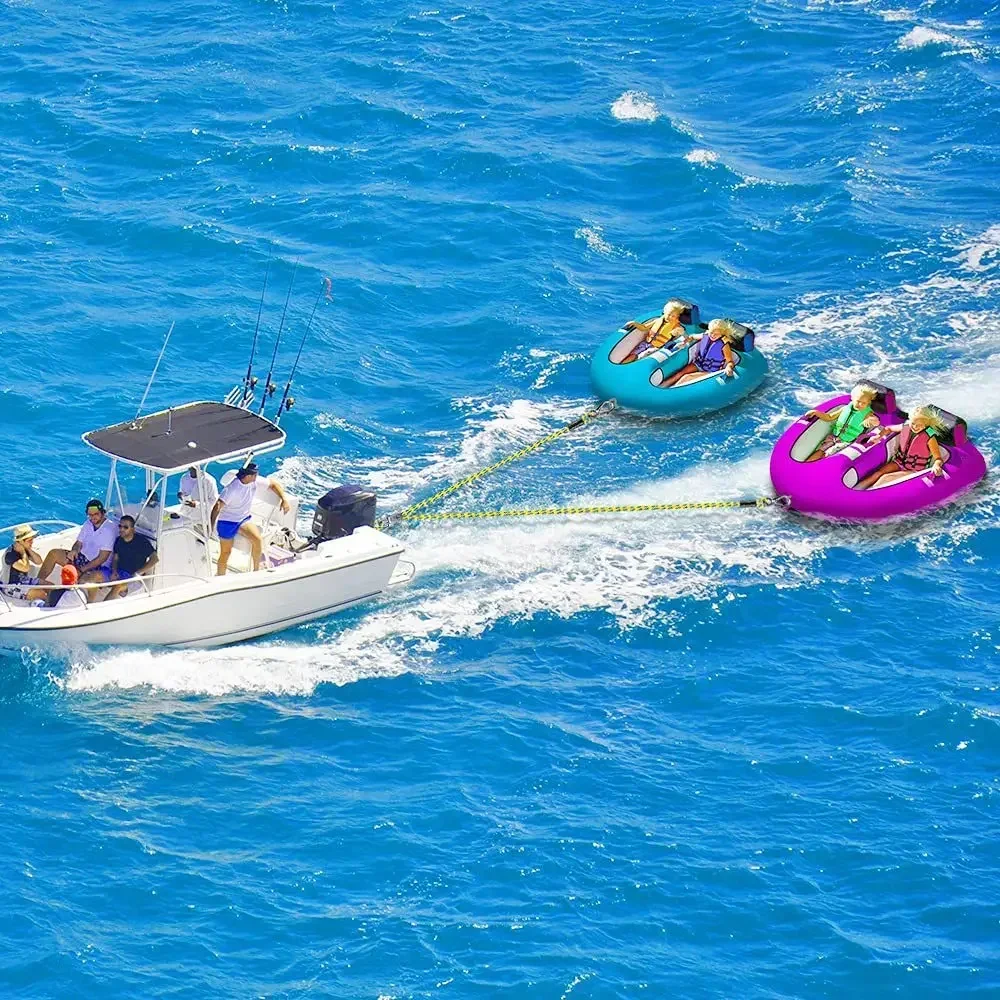 Heavy-Duty Boat Towing with Stainless Steel Connector for Towing Rope, Boat Tow Rope, Kayak Rowing Rope, Inflatable Pontoon