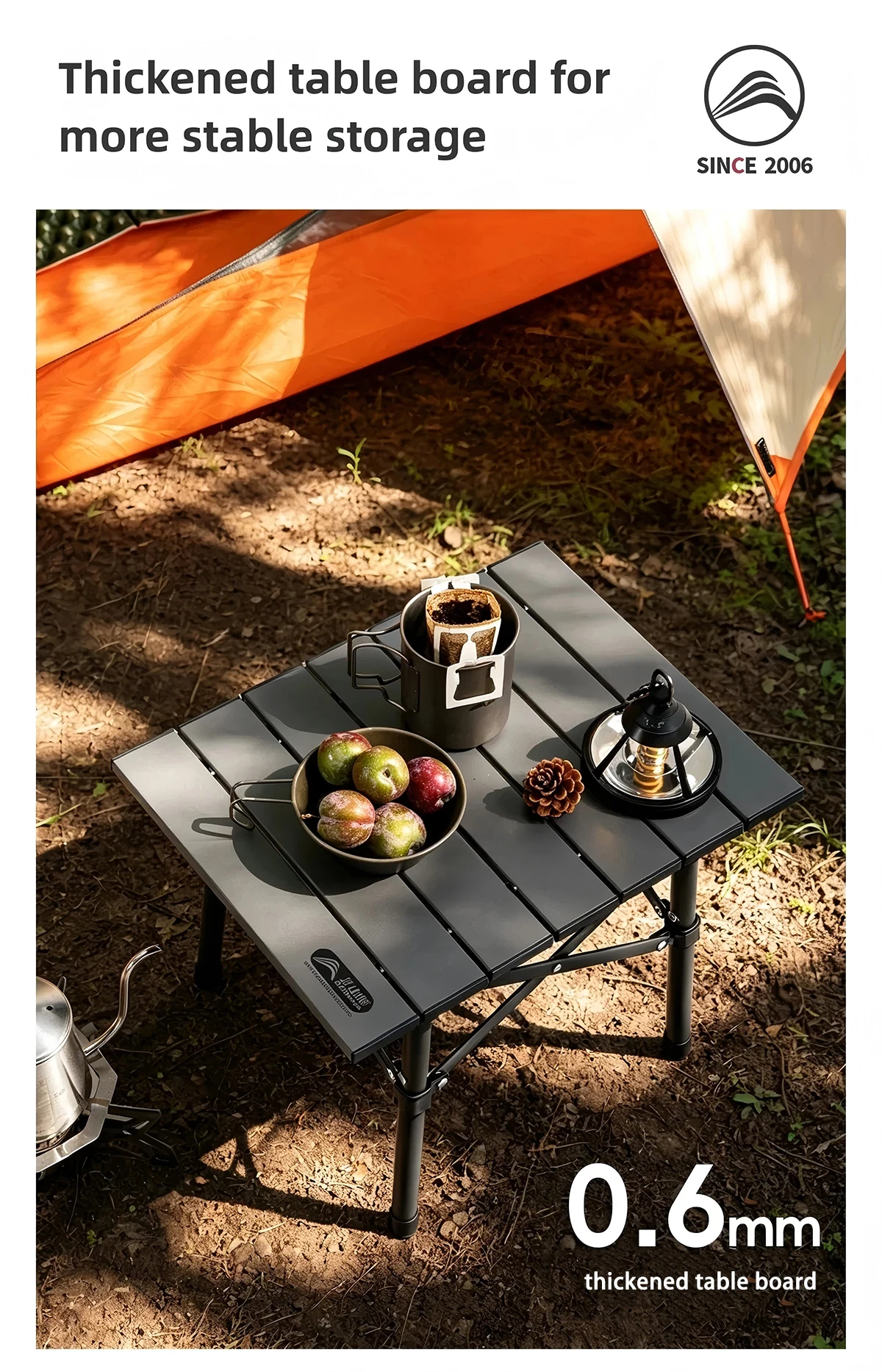 BISINNA Aluminum Alloy Camping Table Ultra-light Portable Folding Table for Outdoor Hiking Picnic Fishing Barbecue Travel