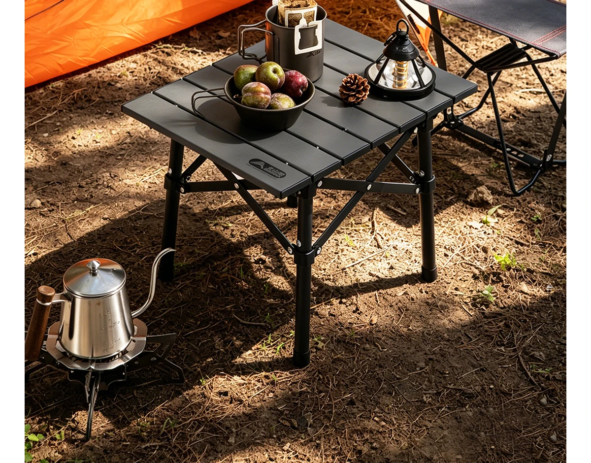 BISINNA Aluminum Alloy Camping Table Ultra-light Portable Folding Table for Outdoor Hiking Picnic Fishing Barbecue Travel