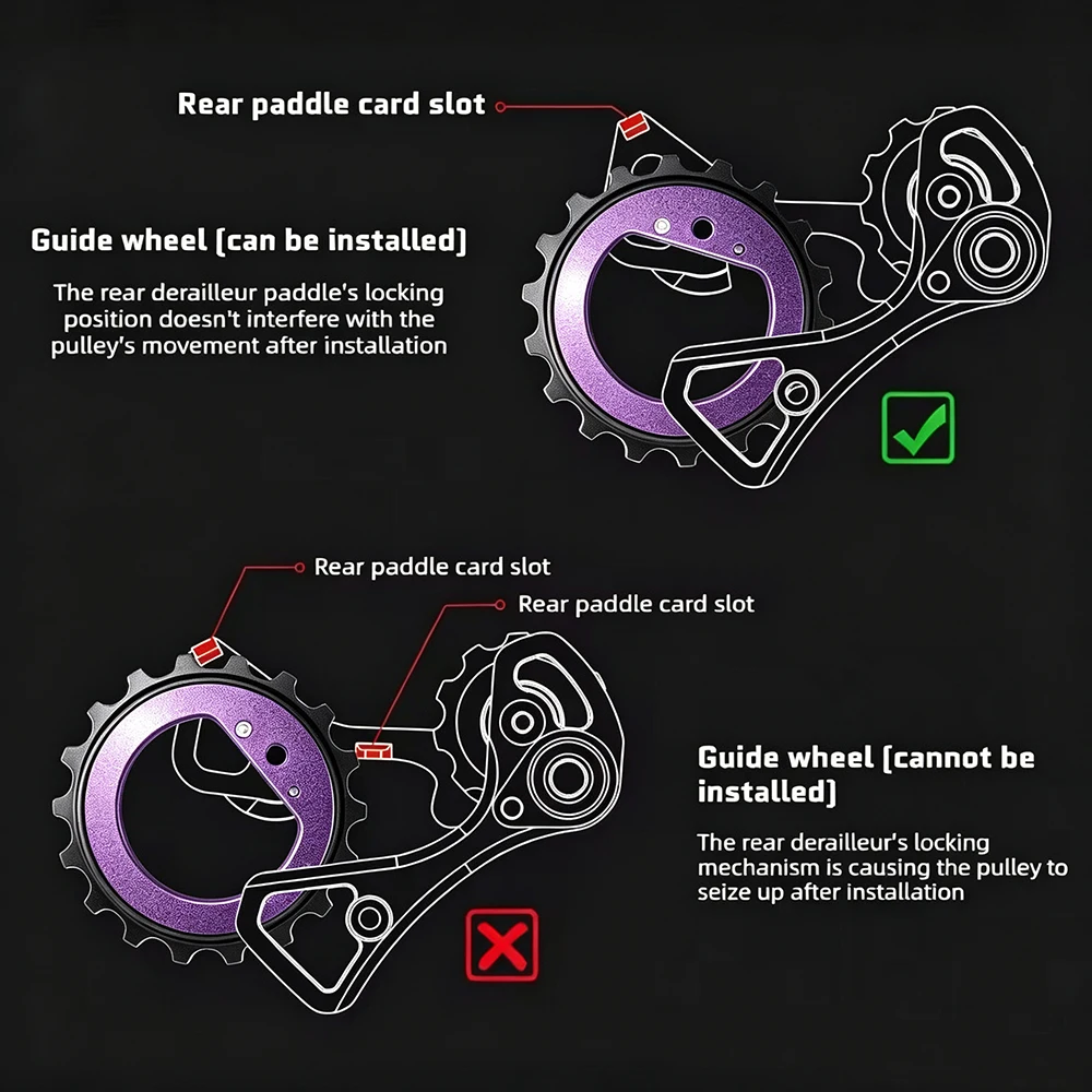 18T Ultralight Hollow Ceramic Bearing Jockey Wheel Rear Derailleur Pulley for 9/10/11/12 Speeds QED R8000 R7000 Road Bike DIY