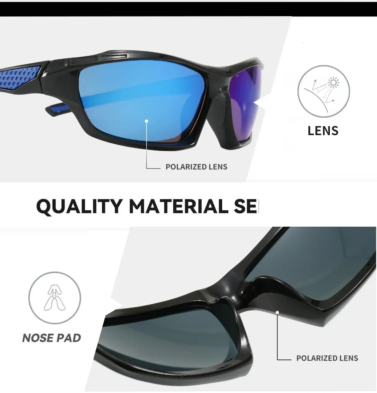 Okuma sunglasses UV400, windproof and sand proof, effectively blocking UV glare and avoiding damage to the eyes from external fa