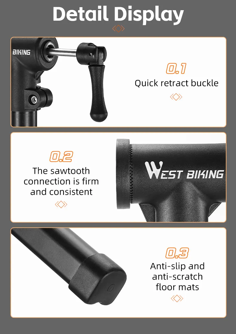 WEST BIKING Bicycle Repair Stand Foldable Indoor Bike Storage Rack Adjustable MTB Road Bike Maintenance Workstand Display Holder