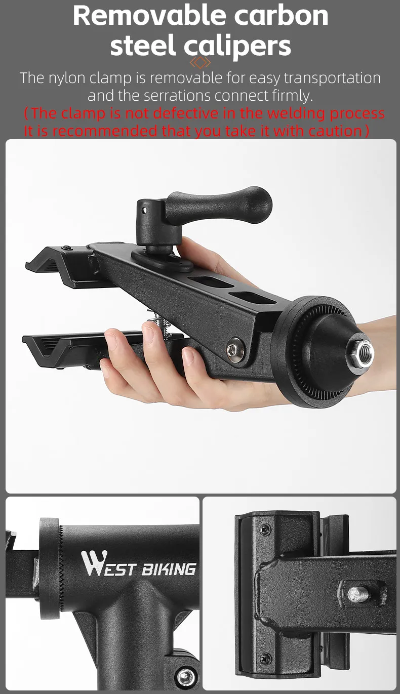 WEST BIKING Bicycle Repair Stand Foldable Indoor Bike Storage Rack Adjustable MTB Road Bike Maintenance Workstand Display Holder