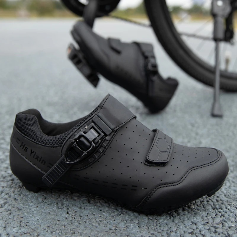 Green Road Bike Shoes Mens Cycling Shoes Quick Ratchet Buckle Compatible with SPD System Pedal  Outdoor Women Red Cyclling Shoes