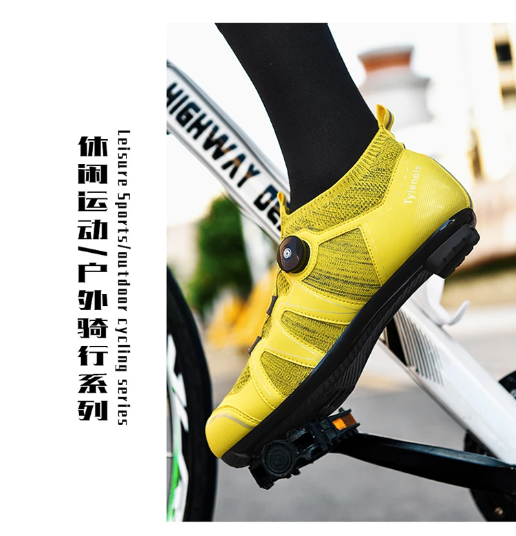 Green Road Bike Shoes Mens Cycling Shoes Quick Ratchet Buckle Compatible with SPD System Pedal  Outdoor Women Red Cyclling Shoes