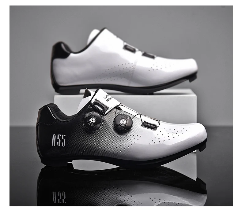 Green Road Bike Shoes Mens Cycling Shoes Quick Ratchet Buckle Compatible with SPD System Pedal  Outdoor Women Red Cyclling Shoes