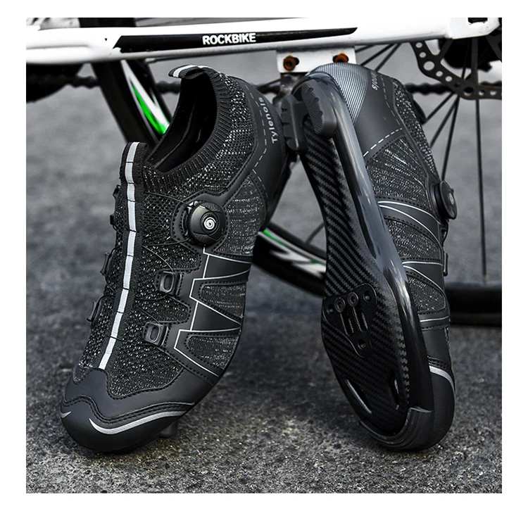 Green Road Bike Shoes Mens Cycling Shoes Quick Ratchet Buckle Compatible with SPD System Pedal  Outdoor Women Red Cyclling Shoes